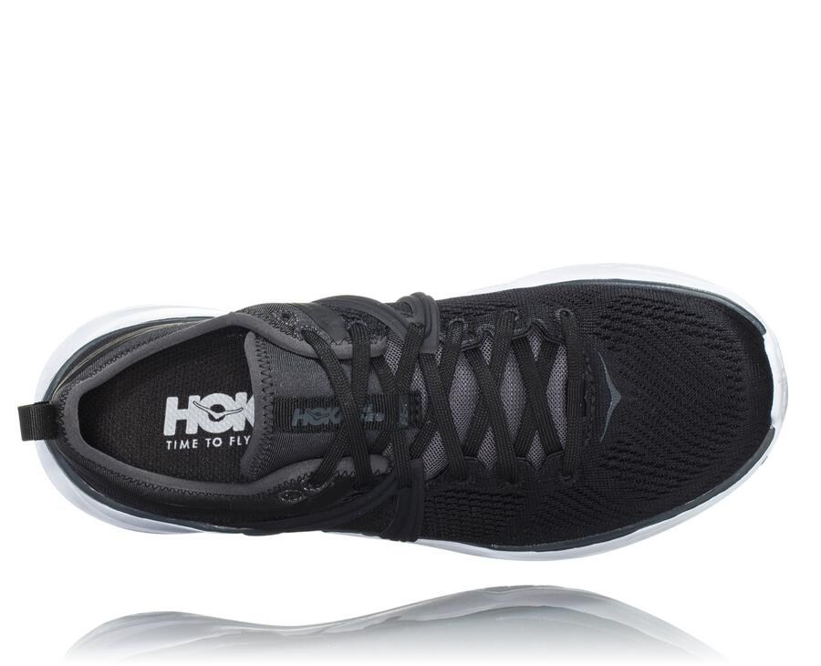 Hoka One One Hardloopschoenen Dames - Tivra - Zwart/Wit - LK4810953